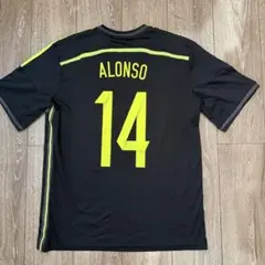 ハ*ー様 美品 アディダス スペイン代表 2014 シャビ・アロンソ アウェイユ