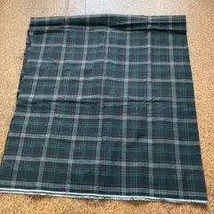 ★ブラック　チェック生地★102cm×114cm★ハンドメイド
