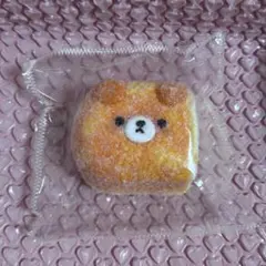 kikisquishy M 純泥 粉付き ぼやぼや袋 くま パン スクイーズのサムネイル