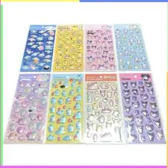 ✅サンリオ❤️ぷくっとシール８点セット匿名配送⭐️新品⭐️まとめ売り⭐️全種類⭐️即日配送