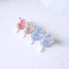 花猫..わすれな草×レースフラワー ஐ⋆* すわり猫