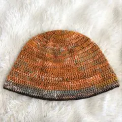 バケットハット ビーニー クラッシャーハット バケハ オレンジミックスカラー