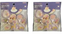 たまごっちぷっくりピースシール2つセット　ボンボンドロップシールぷくぷくシール