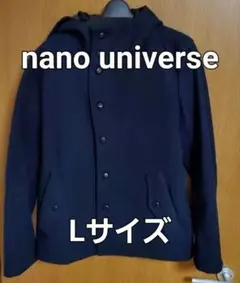 ナノユニバース コート ネイビー
