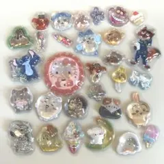 12 ボンボンドロップシール　立体　フレークシール　キャラクター　おすそ分け