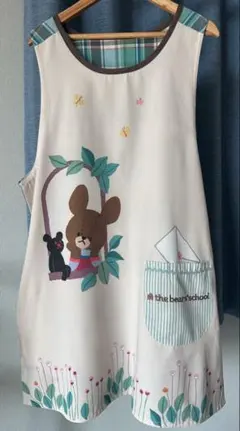 大人気♪保育士.介護士くまのこがっこうエプロン