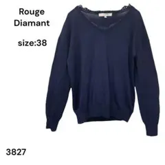 Rouge Diamant ルージュディアマン　シャツ　長袖　ネイビーのサムネイル