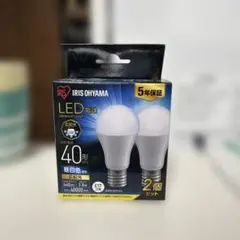 IRIS OHYAMA LED電球 E17 40形相当 昼光色 2個セット