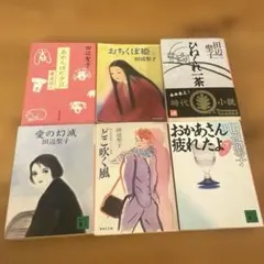 田辺聖子 小説・エッセイ 文庫本 6冊セット ひねくれ一茶 愛の幻滅 他