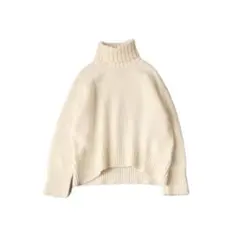 GALERIE VIE ファインウールタートルネックプルオーバー