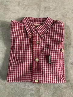 Coleman 半袖チェックシャツ 赤/白