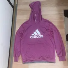 adidas ピンク パーカー 140