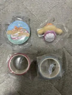 くら寿司 ビッくらポン シナモロール 缶バッチ　キーホルダー カプチーノ