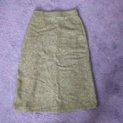 UNIQLO ヘリンボーン　ツイード調スカート