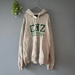 カンタベリー［L］大人スポーティー◎あたたか裏起毛◎英字ロゴプリント刺繍パーカー