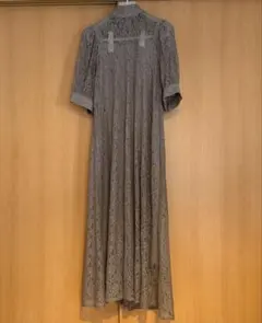 BoDre バックリボンレースドレス