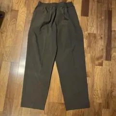 完了品　GU ドライタックワイドイージーパンツ ブラウン　M