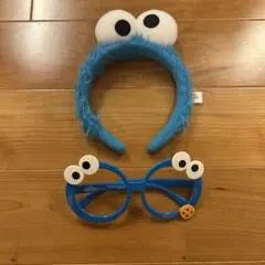 USJユニバ クッキーモンスター カチューシャ メガネ セサミストリート ユニ春