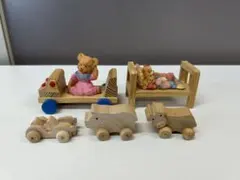 クマ　くま　置物　木製おもちゃ　インテリア