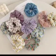 シュシュ　ヘアゴム　10個セット