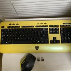 無線キーボード マウス セット　イエロー ラグジュアリーブランド