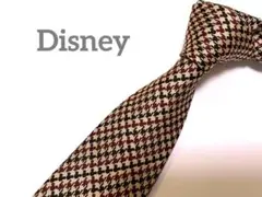 美品！Disney ディズニー ミッキーマウスネクタイ 茶 ブラウン系