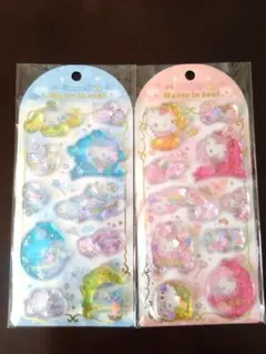 【正規品】ハローキティ シナモロール ウォーターインシール サンリオ 2枚セット