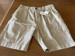 【新品タグ付】ベージュ ショートパンツ 綿100% サイズ160