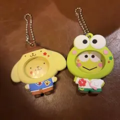 ポムポムプリン ケロケロケロッピフォトバッジ付きマスコット 2種セット サンリオ