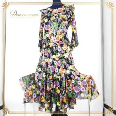 【美品 社交ダンス衣装】上下セット トップス スカート レッスンウェア 練習着