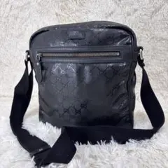 グッチ GGインプリメ 斜め掛け ショルダーバッグ ブラック GUCCI