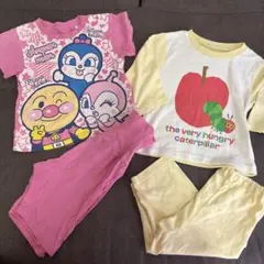 アンパンマン はらぺこあおむし パジャマ 2点セット 90cm