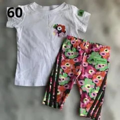 adidas コラボ　marimekko セットアップ　マリメッコ　ピンク　半袖のサムネイル