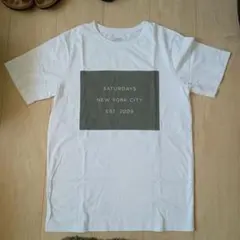 新品 SATURDAYS NYC ボックスロゴTシャツ xs レア