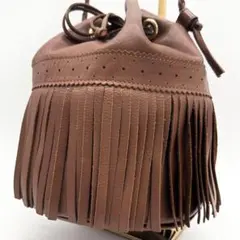 A67【美品】J&M DAVITSON カーニバル ワンショルダーバッグ 巾着