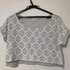 GU花柄レーストップス【S】