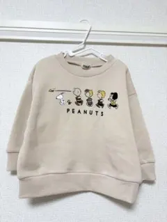 新品未使用 スヌーピー 微裏起毛トレーナー 90 西松屋 ※ 小さなほつれあり