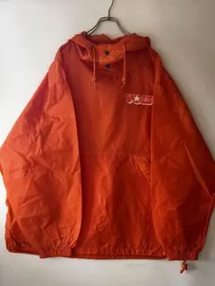 No.5683 90s ナイロンアノラック オレンジ XL