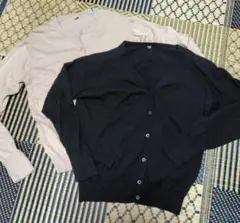 UNIQLO　ニットカーディガン 2点セット ベージュ・ブラック