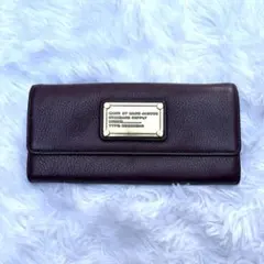 マークジェイコブス MARC JACOBS 長財布 二つ折り ワインレッド