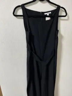 ユニクロ　リネンブレンドジャンプスーツ M ブラック