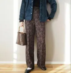 【Re:EDIT】総柄スラックスパンツ