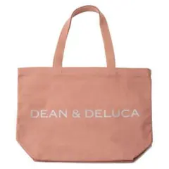 新品　DEAN&DELUCA ディーンアンドデルーカトートバッグ コーラル L