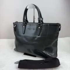 未使用】FUJITAKA フジタカ レザー ビジネスバッグ 2way ネイビー