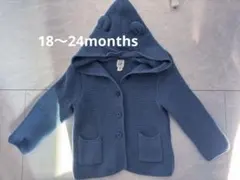 babyGAP くま　ベア　フード付き　ニットカーディガン　アウター　パーカー