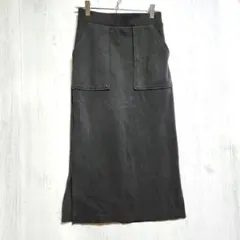 B MING byBEAMS ロングタイトスカート ダークグレー スリット入りSのサムネイル