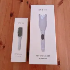 and us オートカール、ヒートヘアブラシ　セット
