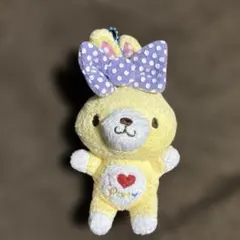 平成レトロ　I♡ PatyBear マスコット　キーホルダー　パティベア　うさぎ