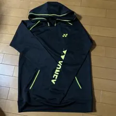 YONEX パーカー　 黒/蛍光グリーン