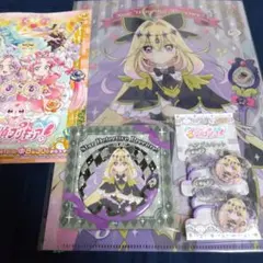 名探偵プリキュア　キュアアルカナ・シャドウ　缶バッジ　クリアファイル　限定品